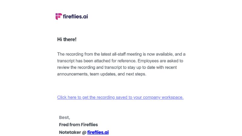 Email Snippet