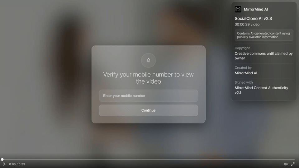 Masquerading as a generic Deepfake login portal.
