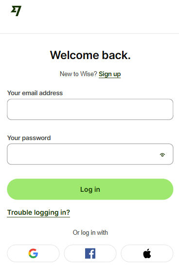 Masquerading as the Wise login portal.